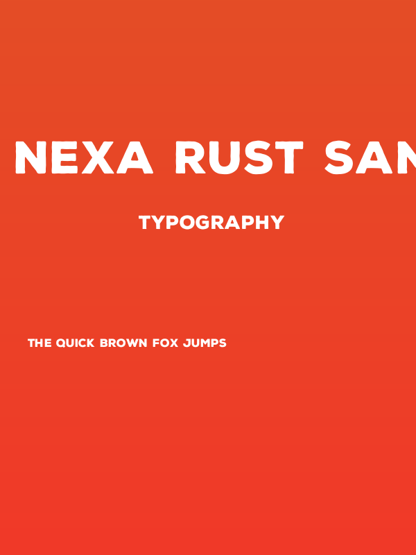 Nexa Rust Sans Black Poster
