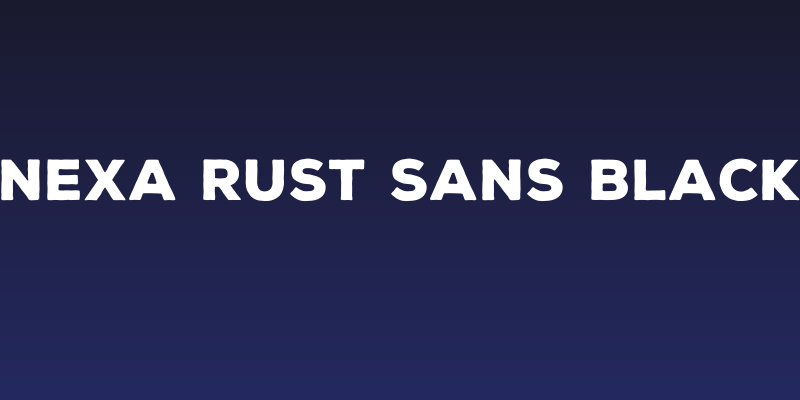 Nexa Rust Sans Black Social Header