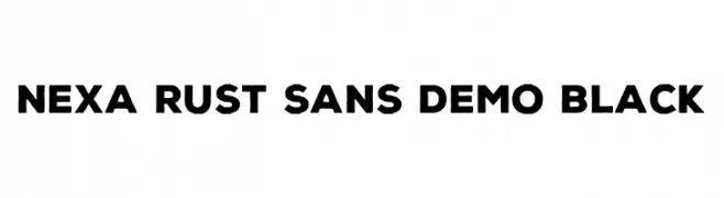 Nexa Rust Sans Demo Black  Free Fonts Download