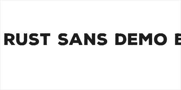 Nexa Rust Sans Demo Black Logo