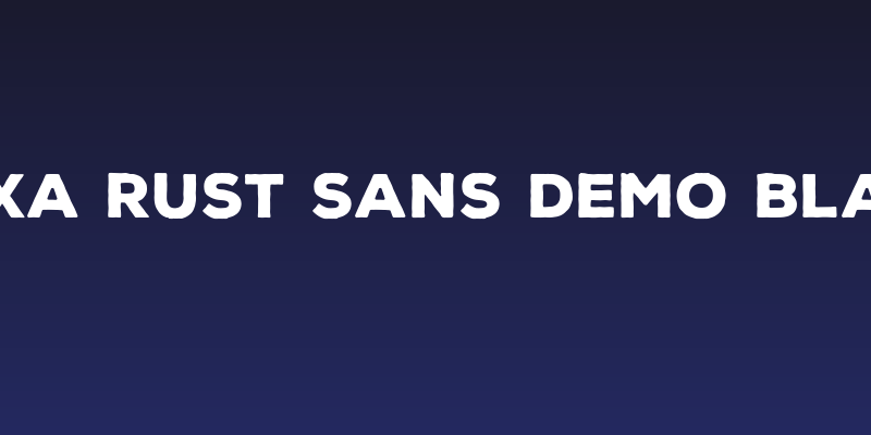 Nexa Rust Sans Demo Black Social Header