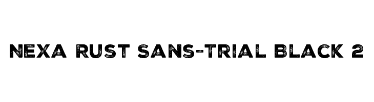 Nexa Rust Sans-Trial Black 2  les polices de caractères gratuit tlcharger