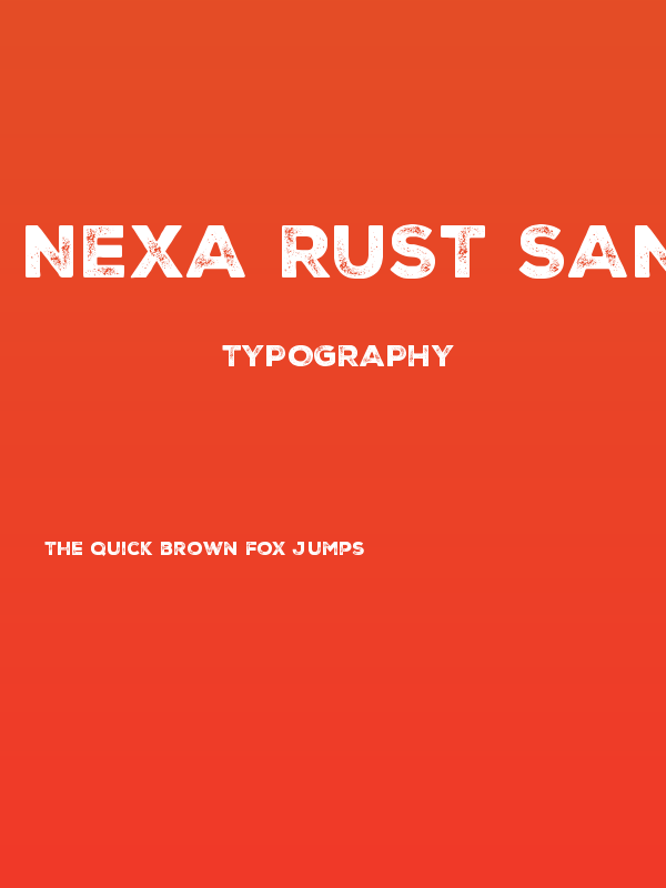 Nexa Rust Sans-Trial Black 2 Poster