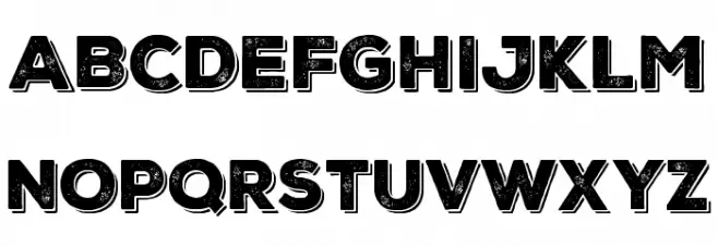 Nexa Rust Sans-Trial Black Shadow 1 Schriftart Groß