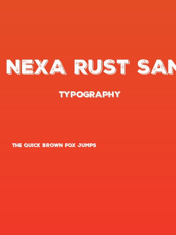 Nexa Rust Sans-Trial Black Shadow 1 Poster