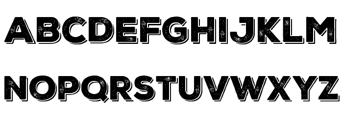 Nexa Rust Sans-Trial Black Shadow 1 Font LOWERCASE