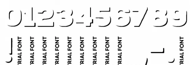 Nexa Rust Sans-Trial Shadow Font OTHER CHARS