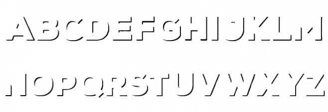 Nexa Rust Sans-Trial Shadow Schriftart Groß