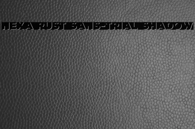Nexa Rust Sans-Trial Shadow Font examples