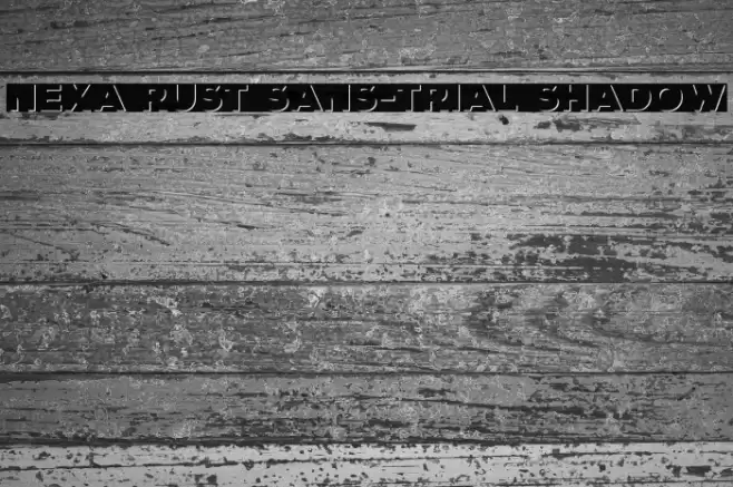 Nexa Rust Sans-Trial Shadow Font examples