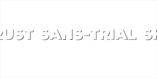 Nexa Rust Sans-Trial Shadow Logo