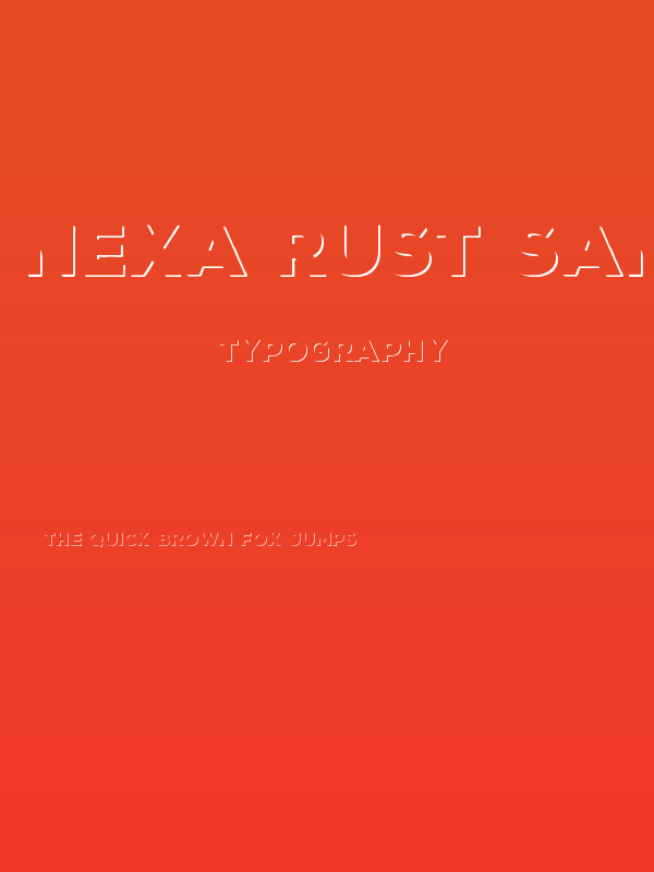 Nexa Rust Sans-Trial Shadow Poster