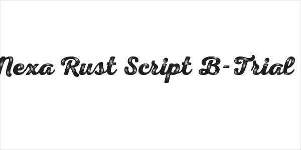 Nexa Rust Script B-Trial 3 Logo
