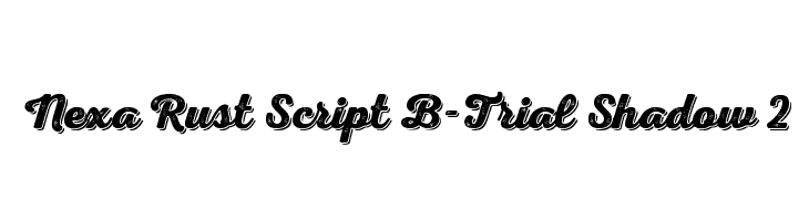 Nexa Rust Script B-Trial Shadow 2  Fuentes Gratis Descargar
