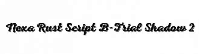 Nexa Rust Script B-Trial Shadow 2  Descarca Fonturi Gratis