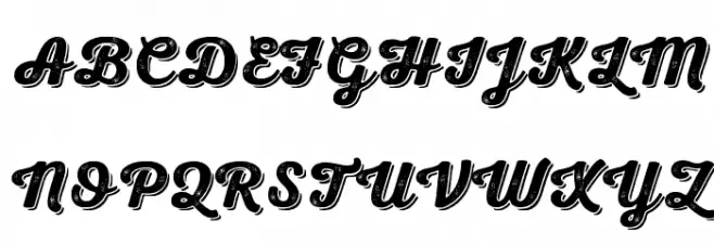 Nexa Rust Script B-Trial Shadow 2 फ़ॉन्ट अपरकेस