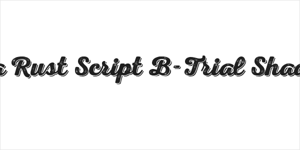 Nexa Rust Script B-Trial Shadow 2 Logo