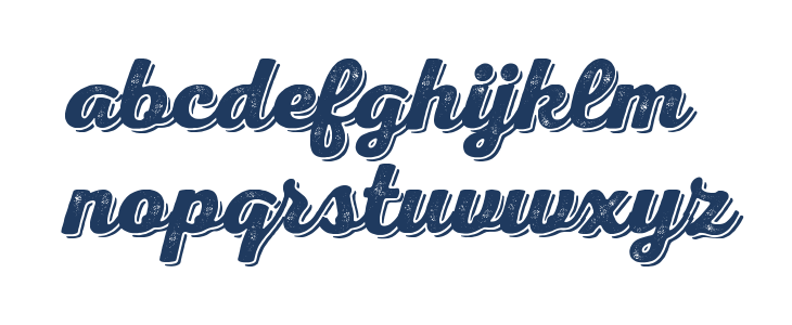 Nexa Rust Script B-Trial Shadow 2 Lowercase