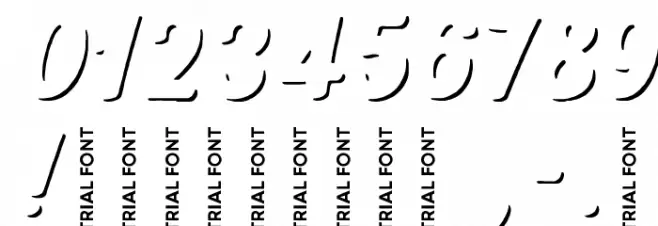 Nexa Rust Script B-Trial Shadow Font OTHER CHARS