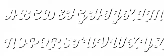 Nexa Rust Script B-Trial Shadow Caratteri MAIUSCOLE
