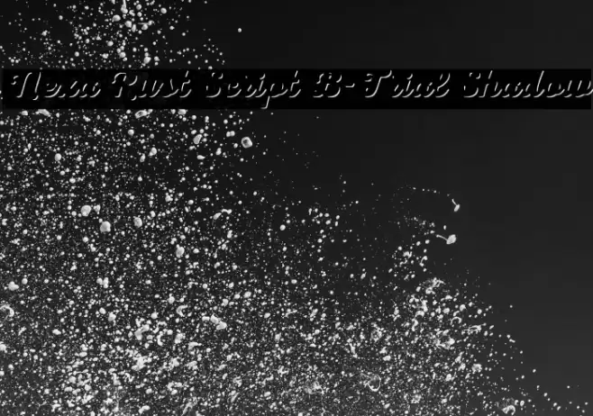 Nexa Rust Script B-Trial Shadow Font examples