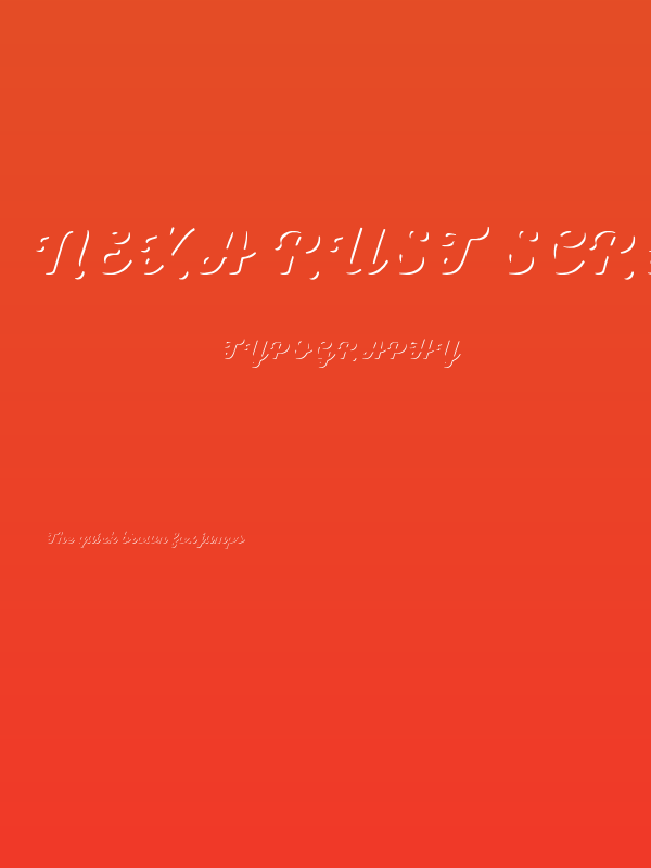 Nexa Rust Script B-Trial Shadow Poster