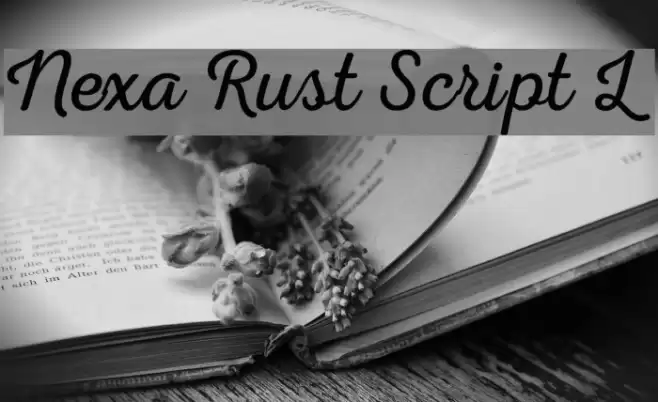 Nexa Rust Script L 0 Font examples