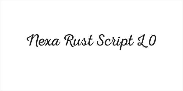 Nexa Rust Script L 0 Logo