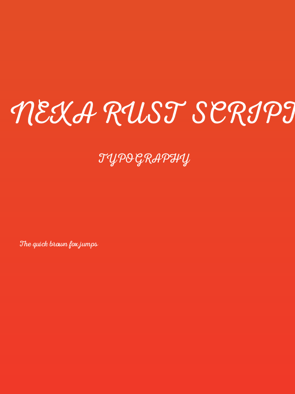 Nexa Rust Script L 0 Poster