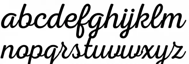 Nexa Rust Script L 0 Font LOWERCASE