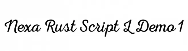 Nexa Rust Script L Demo 1  Descarca Fonturi Gratis