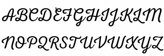 Nexa Rust Script L Demo 1 Caratteri MAIUSCOLE
