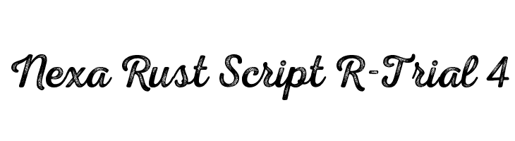 Nexa Rust Script R-Trial 4  Скачать бесплатные шрифты