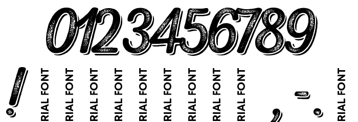 Nexa Rust Script R-Trial Shadow 4 Font OTHER CHARS