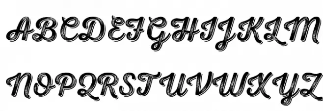 Nexa Rust Script R-Trial Shadow 4 字体 大写