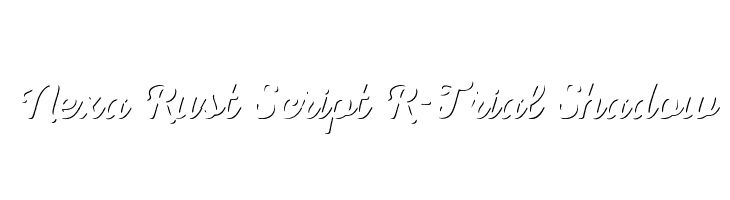 Nexa Rust Script R-Trial Shadow  नि: शुल्क फ़ॉन्ट्स डाउनलोड