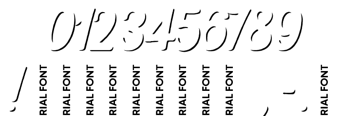 Nexa Rust Script R-Trial Shadow Font OTHER CHARS