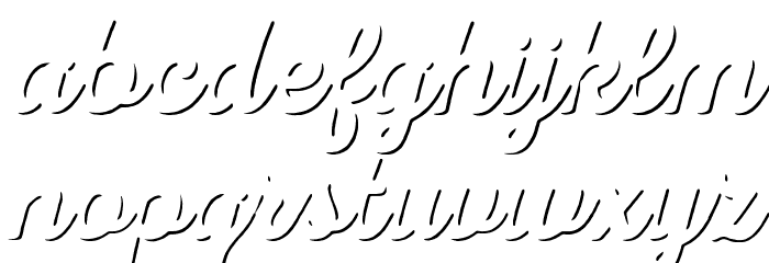 Nexa Rust Script R-Trial Shadow Font LOWERCASE