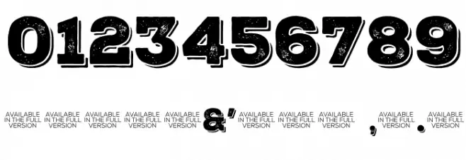 Nexa Rust Slab Black Shadow 01 Font OTHER CHARS