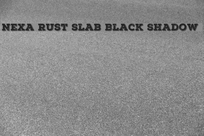 Nexa Rust Slab Black Shadow 01 Font examples
