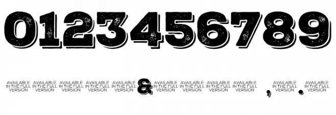 Nexa Rust Slab Demo Black Shadow 1 Font OTHER CHARS