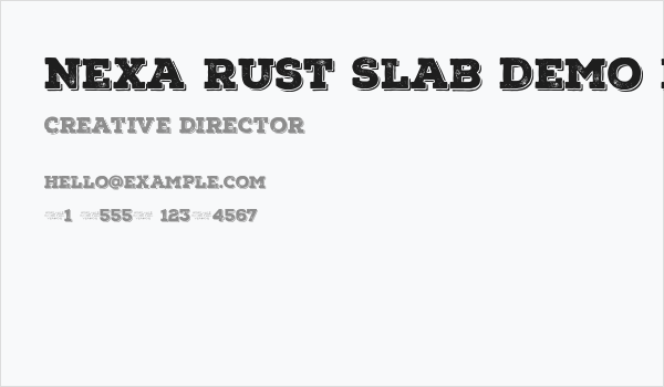 Nexa Rust Slab Demo Black Shadow 1 Business Card