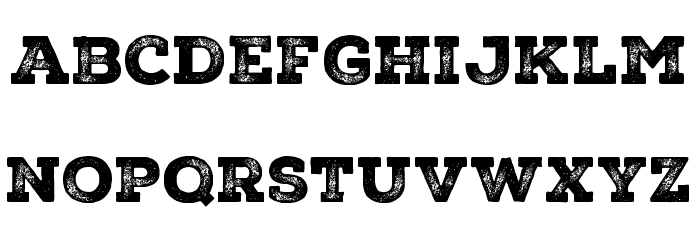 Nexa Rust Slab-Trial Black 3 Font LOWERCASE