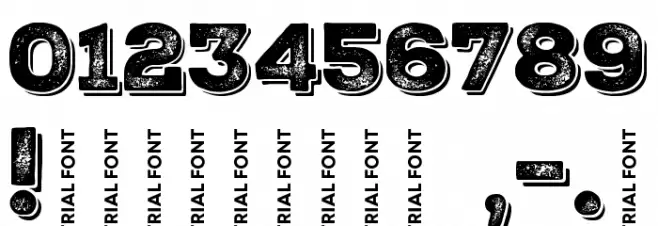 Nexa Rust Slab-Trial Black Shadow 3 Font OTHER CHARS