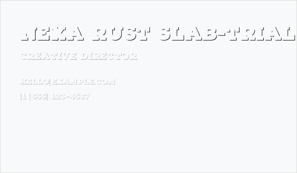 Nexa Rust Slab-Trial Shadow Business Card