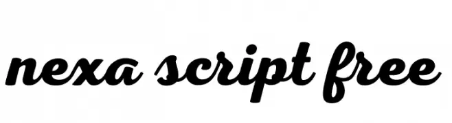 Nexa Script Free  नि: शुल्क फ़ॉन्ट्स डाउनलोड