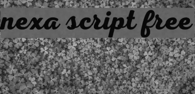 Nexa Script Free Font examples