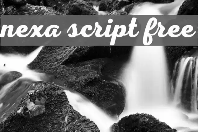 Nexa Script Free Font examples