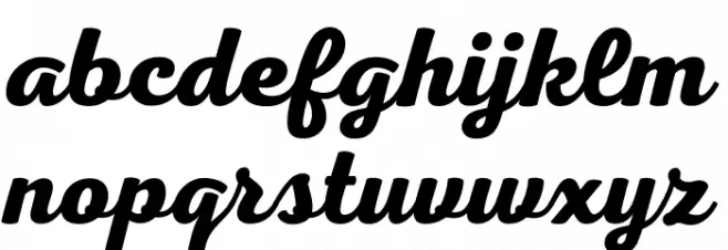 Nexa Script Free Шрифта строчной