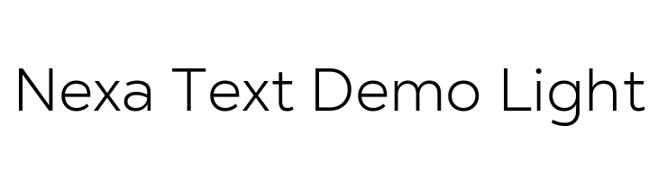 Nexa Text Demo Light  Скачать бесплатные шрифты